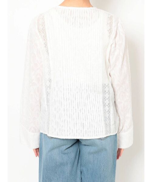 Ungrid（アングリッド）の「コットンジャカードピンタックシャツ（シャツ/ブラウス・レディース・ブラック/オフホワイト・FREE）」の14枚目の写真