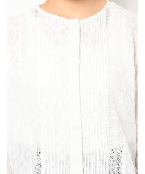 Ungrid（アングリッド）の「コットンジャカードピンタックシャツ（シャツ/ブラウス・レディース・ブラック/オフホワイト・FREE）」の15枚目の写真