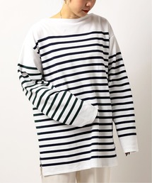 ORCIVAL / オーシバル(オーチバル)】 HARLEQUIN WIDE BOAT NECK L/S