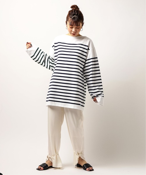 ORCIVAL（オーシバル）の「ORCIVAL / オーシバル(オーチバル)】 HARLEQUIN WIDE BOAT NECK L/S（Tシャツ/カットソー・メンズ・ホワイト系その他/ホワイト・FREE）」の11枚目の写真