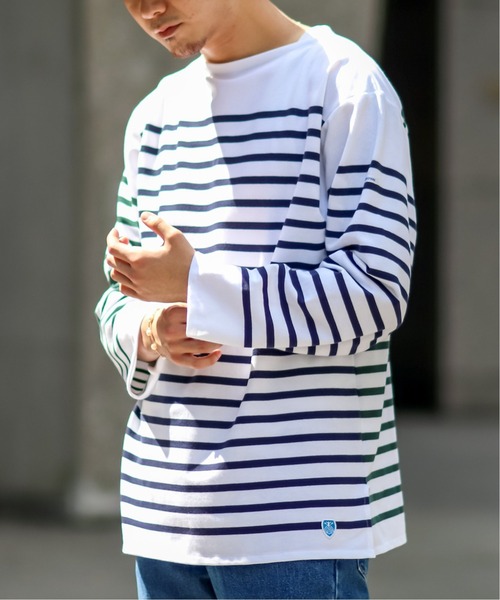 ORCIVAL（オーシバル）の「ORCIVAL / オーシバル(オーチバル)】 HARLEQUIN WIDE BOAT NECK L/S（Tシャツ/カットソー・メンズ・ホワイト系その他/ホワイト・FREE）」の19枚目の写真