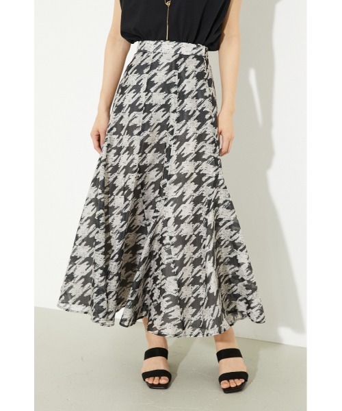 rienda（リエンダ）の「ランダムパネルフレアスカート（スカート・レディース・ブラック/パープル/アイボリー・SMALL/MEDIUM）」の2枚目の写真