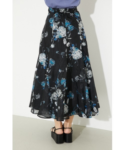 rienda（リエンダ）の「ランダムパネルフレアスカート（スカート・レディース・ブラック/パープル/アイボリー・SMALL/MEDIUM）」の8枚目の写真