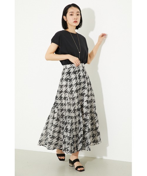 rienda（リエンダ）の「ランダムパネルフレアスカート（スカート・レディース・ブラック/パープル/アイボリー・SMALL/MEDIUM）」の10枚目の写真