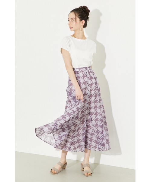 rienda（リエンダ）の「ランダムパネルフレアスカート（スカート・レディース・ブラック/パープル/アイボリー・SMALL/MEDIUM）」の20枚目の写真