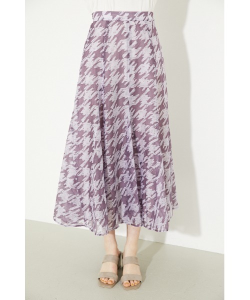 rienda（リエンダ）の「ランダムパネルフレアスカート（スカート・レディース・ブラック/パープル/アイボリー・SMALL/MEDIUM）」の21枚目の写真