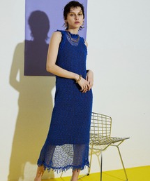 ポンポンメッシュニットワンピ【MAISON SPECIAL/メゾンスペシャル】