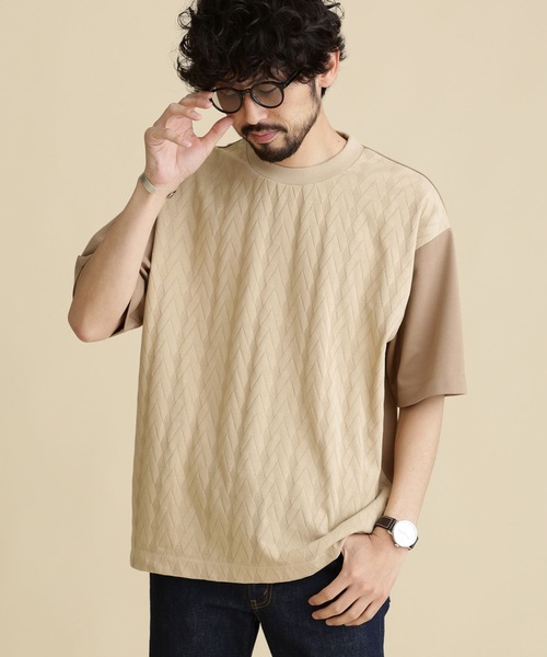 セール Lb 04 ツートン切り替えtシャツ Tシャツ カットソー Nano Universe ナノユニバース のファッション通販 Zozotown