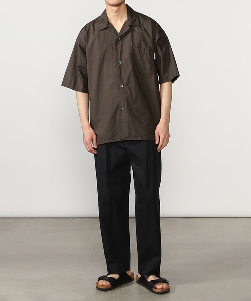 ORCIVAL / オーシバル Garment Dye オープンカラー半袖シャツ ORCIVAL | コットンポプリン オープンカラー半袖シャツ WOMEN