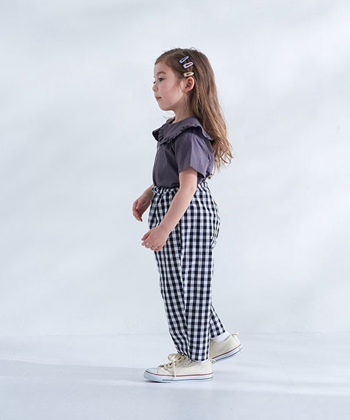 b・ROOM（ビールーム）の「くまレース2wayオールインワン（サロペット/オーバーオール・キッズ・ブラック/ベージュ/サックスブルー・100cm/90cm/120cm/130cm/110cm）」の19枚目の写真