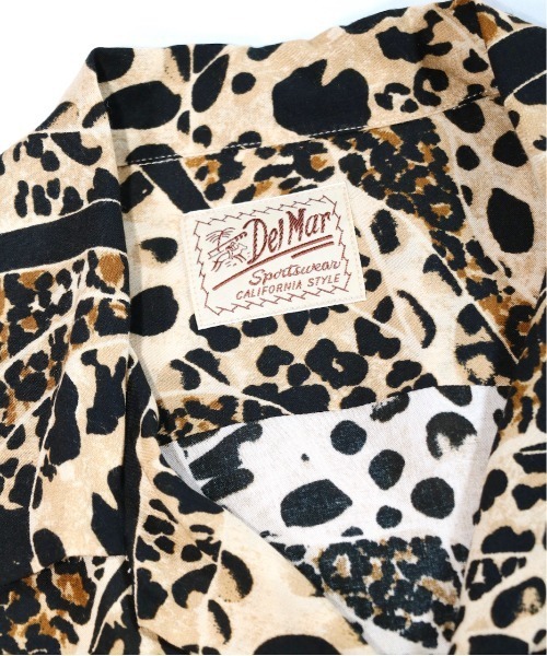 C.E.L.STORE（セルストア）の「DEL MAR sportswear / デルマースポーツウエアー ANIMAL OPEN SHIRTS アニマル柄 オープンカラーシャツ（シャツ/ブラウス・メンズ・キャメル/ベージュ・LARGE/MEDIUM）」の5枚目の写真