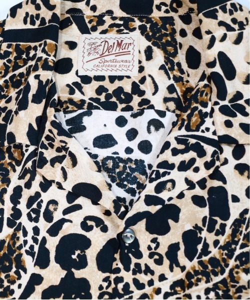C.E.L.STORE（セルストア）の「DEL MAR sportswear / デルマースポーツウエアー ANIMAL OPEN SHIRTS アニマル柄 オープンカラーシャツ（シャツ/ブラウス・メンズ・キャメル/ベージュ・LARGE/MEDIUM）」の6枚目の写真