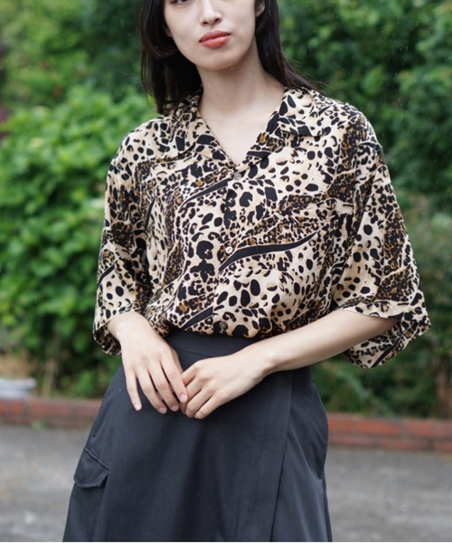 C.E.L.STORE（セルストア）の「DEL MAR sportswear / デルマースポーツウエアー ANIMAL OPEN SHIRTS アニマル柄 オープンカラーシャツ（シャツ/ブラウス・メンズ・キャメル/ベージュ・LARGE/MEDIUM）」の22枚目の写真