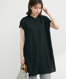 Green　Parks | ベルギーリネン混 比翼チュニック(シャツ/ブラウス)