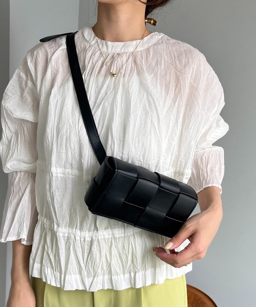 CAPRICIEUX LE'MAGE（カプリシューレマージュ）の「メッシュミニバッグ（ボディバッグ/ウエストポーチ・レディース・ホワイト/ブラック/グリーン・FREE）」の8枚目の写真