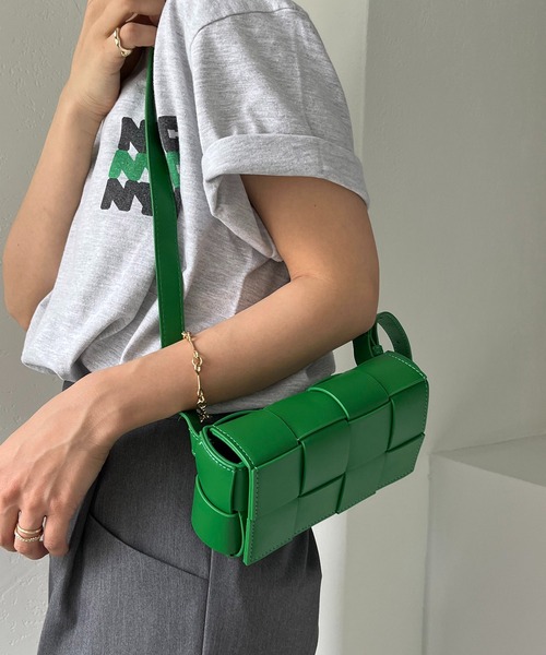 CAPRICIEUX LE'MAGE（カプリシューレマージュ）の「メッシュミニバッグ（ボディバッグ/ウエストポーチ・レディース・ホワイト/ブラック/グリーン・FREE）」の10枚目の写真