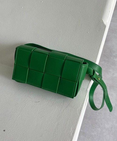 CAPRICIEUX LE'MAGE（カプリシューレマージュ）の「メッシュミニバッグ（ボディバッグ/ウエストポーチ・レディース・ホワイト/ブラック/グリーン・FREE）」の13枚目の写真