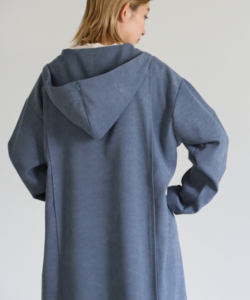 select MOCA（セレクトモカ）の「Uネック2wayフード付きロングワンピース（ワンピース・レディース・オフホワイト/サックスブルー/カーキオリーブ・FREE）」の17枚目の写真