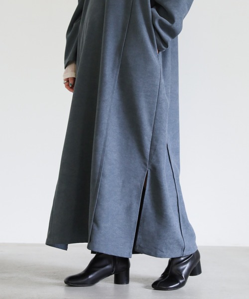 select MOCA（セレクトモカ）の「Uネック2wayフード付きロングワンピース（ワンピース・レディース・オフホワイト/サックスブルー/カーキオリーブ・FREE）」の22枚目の写真