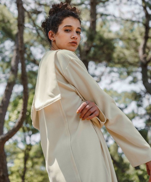 セール】Uネック2wayフード付きロングワンピース（ワンピース