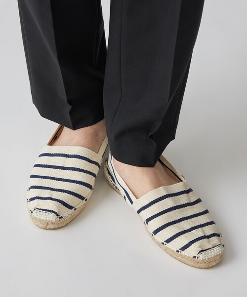 SHIPS（シップス）の「LA MAISON DE LESPADRILLE: エスパドリーユ ボーダー（スリッポン・メンズ・ホワイト/ブルー/イエロー・40/41/42/43）」の2枚目の写真