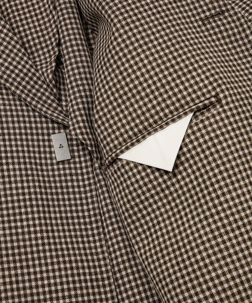 Omar Afridi(オマールアフリディ)の「PIVOT SLEEVE CHESTER COAT(チェスターコート・メンズ・ブラウン系その他/レッド系その他・46/48)」の7枚目の写真