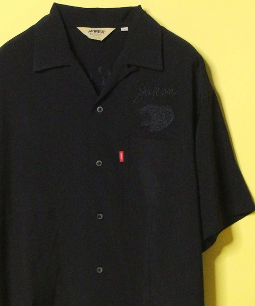 AVIREX（アヴィレックス）の「【直営店限定】半袖 シャツ スーベニア タイガー / S/S SHIRT SOUVENIR TIGER / アヴィレックス / AVIREX（シャツ/ブラウス・メンズ・ブラック/ベージュ/オフホワイト・MEDIUM/LARGE/X-LARGE/XX-LARGE）」の10枚目の写真