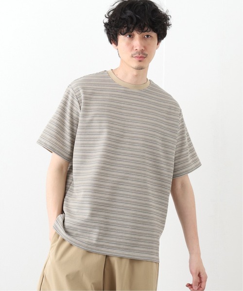 417 EDIFICE（フォーワンセブンエディフィス）の「フライス ボーダー Tシャツ【Made in Japan】（Tシャツ/カットソー・メンズ・その他3/マルチ/その他6・MEDIUM/SMALL/LARGE）」の2枚目の写真