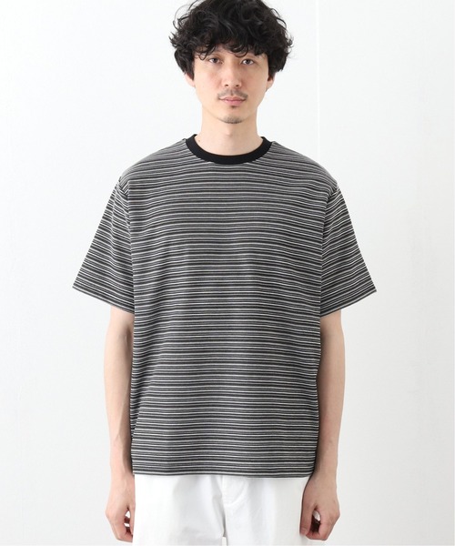 417 EDIFICE（フォーワンセブンエディフィス）の「フライス ボーダー Tシャツ【Made in Japan】（Tシャツ/カットソー・メンズ・その他3/マルチ/その他6・MEDIUM/SMALL/LARGE）」の5枚目の写真
