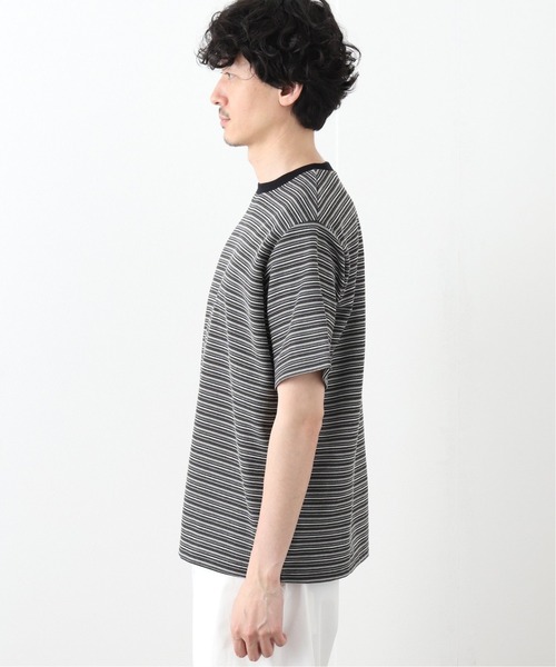 417 EDIFICE（フォーワンセブンエディフィス）の「フライス ボーダー Tシャツ【Made in Japan】（Tシャツ/カットソー・メンズ・その他3/マルチ/その他6・MEDIUM/SMALL/LARGE）」の6枚目の写真