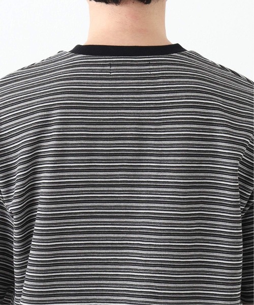 417 EDIFICE（フォーワンセブンエディフィス）の「フライス ボーダー Tシャツ【Made in Japan】（Tシャツ/カットソー・メンズ・その他3/マルチ/その他6・MEDIUM/SMALL/LARGE）」の9枚目の写真