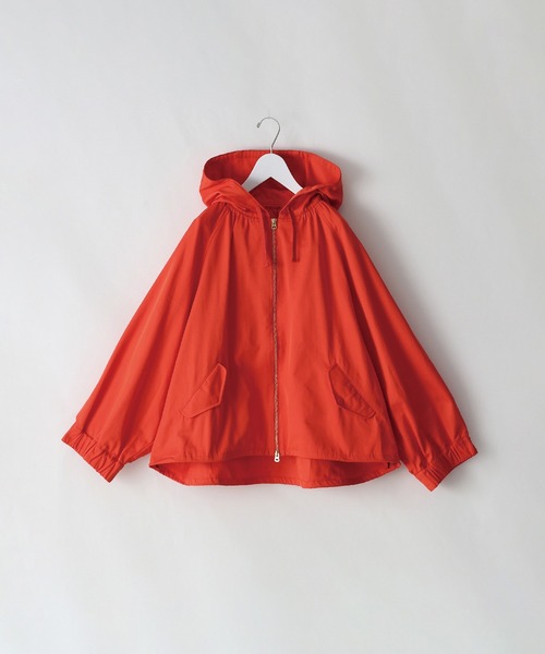 kha:ki(カーキ)の「「KHA:KI / カーキ」WIDE SLEEVE ZIP UP PARKA(ブルゾン・レディース・カーキ/ブルーグレー/オレンジ・1/2)」の3枚目の写真
