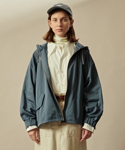 kha:ki(カーキ)の「「KHA:KI / カーキ」WIDE SLEEVE ZIP UP PARKA(ブルゾン・レディース・カーキ/ブルーグレー/オレンジ・1/2)」の19枚目の写真