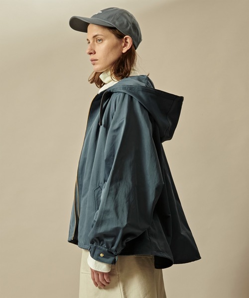 kha:ki(カーキ)の「「KHA:KI / カーキ」WIDE SLEEVE ZIP UP PARKA(ブルゾン・レディース・カーキ/ブルーグレー/オレンジ・1/2)」の20枚目の写真