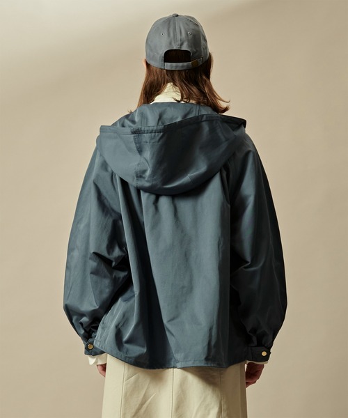 kha:ki(カーキ)の「「KHA:KI / カーキ」WIDE SLEEVE ZIP UP PARKA(ブルゾン・レディース・カーキ/ブルーグレー/オレンジ・1/2)」の21枚目の写真