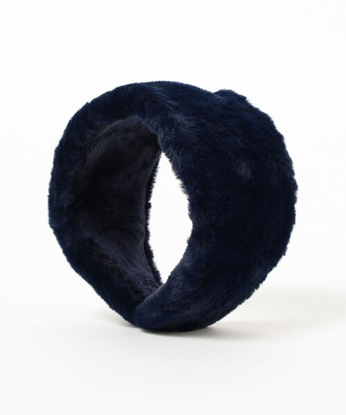 Ray BEAMS（レイビームス）の「Ray BEAMS / フェイクファー イヤーマフ（イヤーマフ・レディース・ネイビー/ピンク・ONE SIZE）」の11枚目の写真