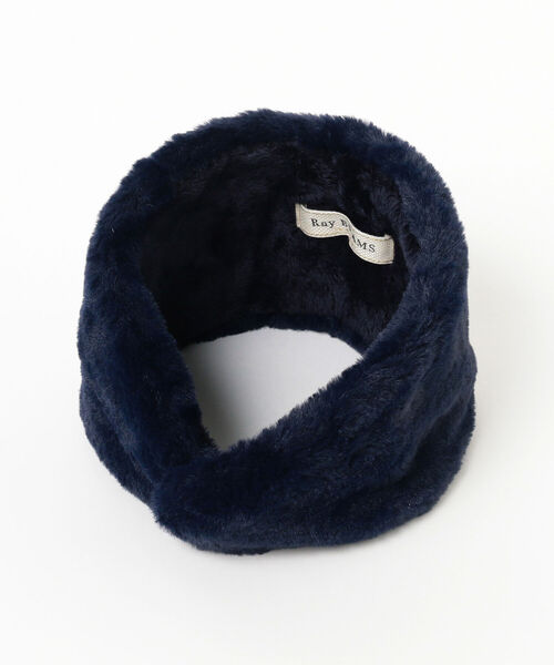 Ray BEAMS（レイビームス）の「Ray BEAMS / フェイクファー イヤーマフ（イヤーマフ・レディース・ネイビー/ピンク・ONE SIZE）」の12枚目の写真