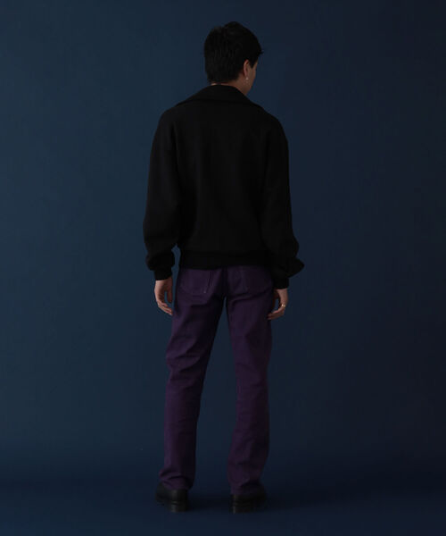 VAPORIZE（ヴェイパライズ）の「VAPORIZE / Half Zip Sweat（スウェット・メンズ・ブラック/クリーム・SMALL/MEDIUM/LARGE）」の3枚目の写真