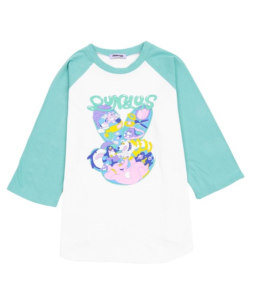 PUNYUS(プニュズ)の「ピースマークラグランTシャツ(Tシャツ/カットソー・レディース・ブラック/イエロー/グリーン・1/2/4/3)」の22枚目の写真