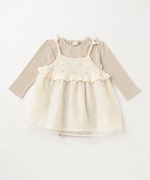 petit main | チュール切替OPロンパースセット(ロンパース)