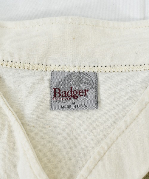 VINTAGE(ヴィンテージ)の「【ヴィンテージ古着】90's BADGER SPORTSWEAR コットン ベースボールシャツ USA製(シャツ/ブラウス・メンズ・ホワイト・MEDIUM)」の5枚目の写真