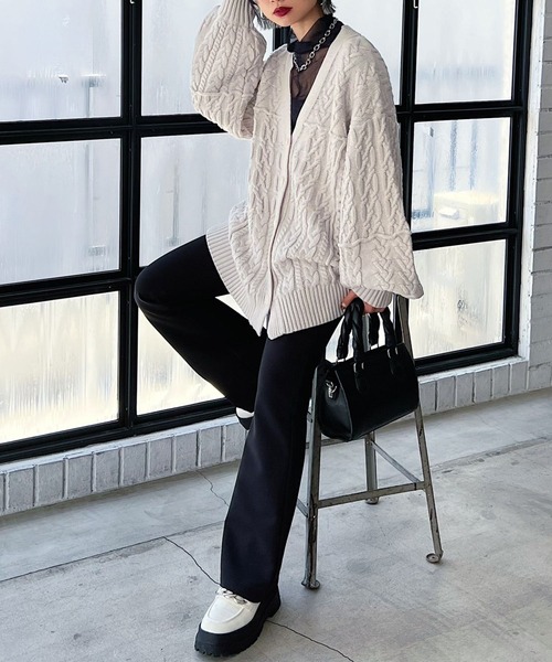 PAGEBOY(ページボーイ)の「モア楽フィットスラックス(スラックス・レディース・ブラック/オフホワイト/ブラウン系その他/オレンジ/ミント・S/M/L)」の10枚目の写真