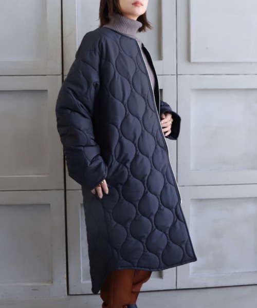 ♡新品♡ MAITRESSE キルティングコート moment+（モーメントプラス）の「撥水加工ジップアップ