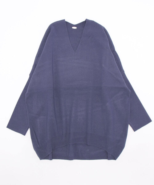 Q（キュー）の「やわもちVネックニット（ニット/セーター・レディース・バイオレット/ブラック/ピンク・MEDIUM）」の14枚目の写真