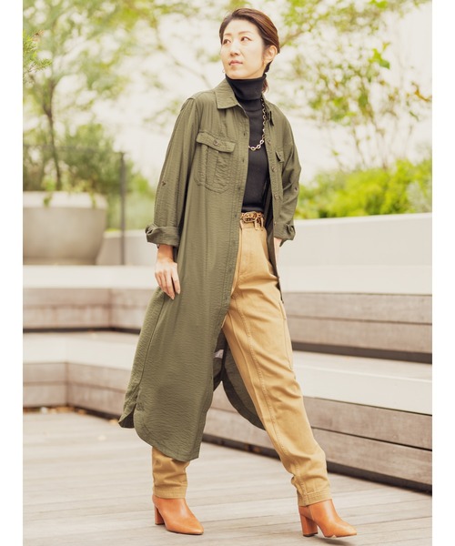 バナナリパブリック ファクトリー シャツワンピース　ベージュ BANANA REPUBLIC FACTORY STORE（バナナリパブリック