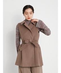 〈新品〉リリーブラウン　RESCWOOL 2wayケープコート　千鳥柄ツイード 新品〉リリーブラウン RESCWOOL 2wayケープコート 千鳥柄