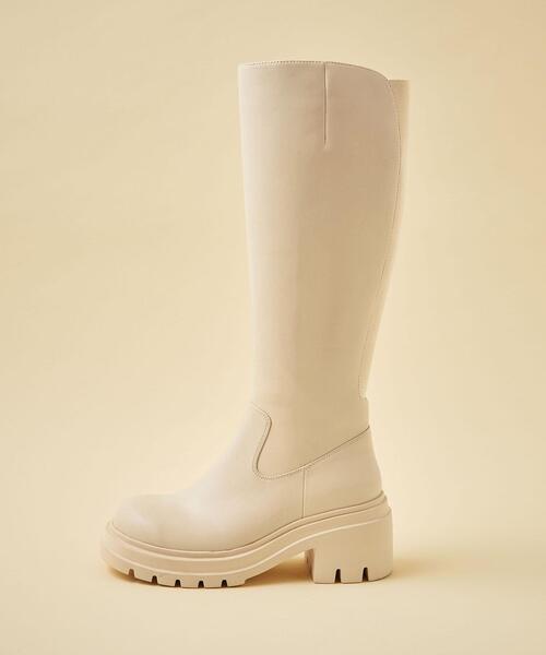 ODETTE E ODILE（オデットエオディール）の「【WEB限定】バックゴア ロングブーツ75●↑（ブーツ・レディース・ブラック/ダークブラウン/ベージュ・23.5cm/24.5cm/23cm/24cm/22.5cm/22cm/25cm）」の9枚目の写真