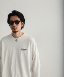 【UNCORD】 LOOSE LOGO L/S T-SHIRT / ワンポイント ロゴ プリント オーバーサイズ 長袖 Tシャツ / ロンT