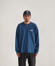 【UNCORD】 LOOSE LOGO L/S T-SHIRT / ワンポイント ロゴ プリント オーバーサイズ 長袖 Tシャツ / ロンT