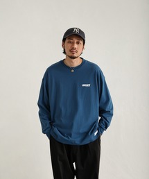【UNCORD】 LOOSE LOGO L/S T-SHIRT / ワンポイント ロゴ プリント オーバーサイズ 長袖 Tシャツ / ロンT